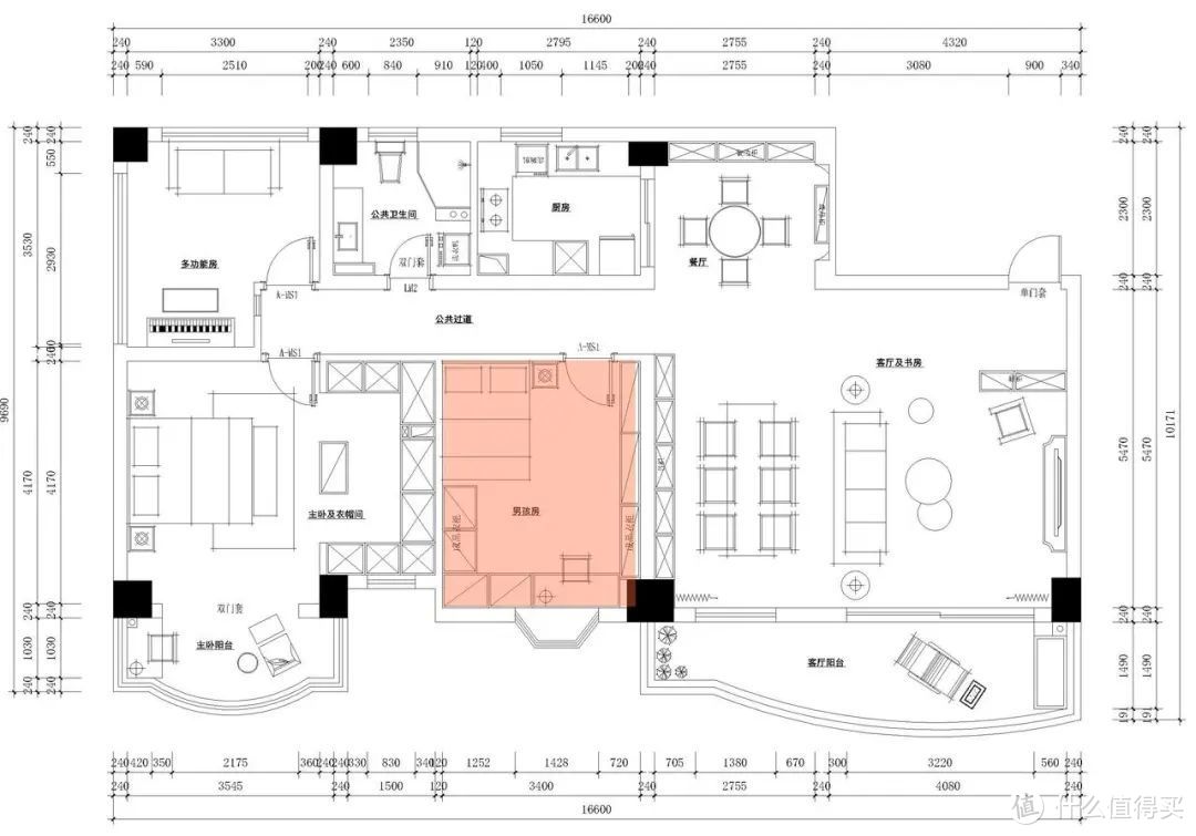 126m² 法式豪宅，烟火气一点不差，开放式书房一整面书架墙美翻！