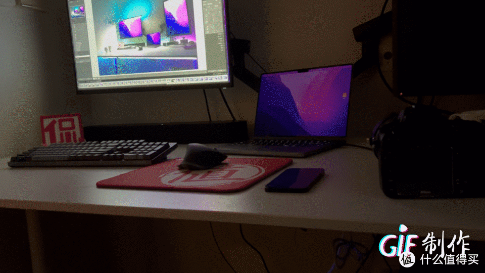网红桌面都是怎么做的？ 仅需百元升级方案，小米追光氛围灯带体验，杜伽热拔插键盘