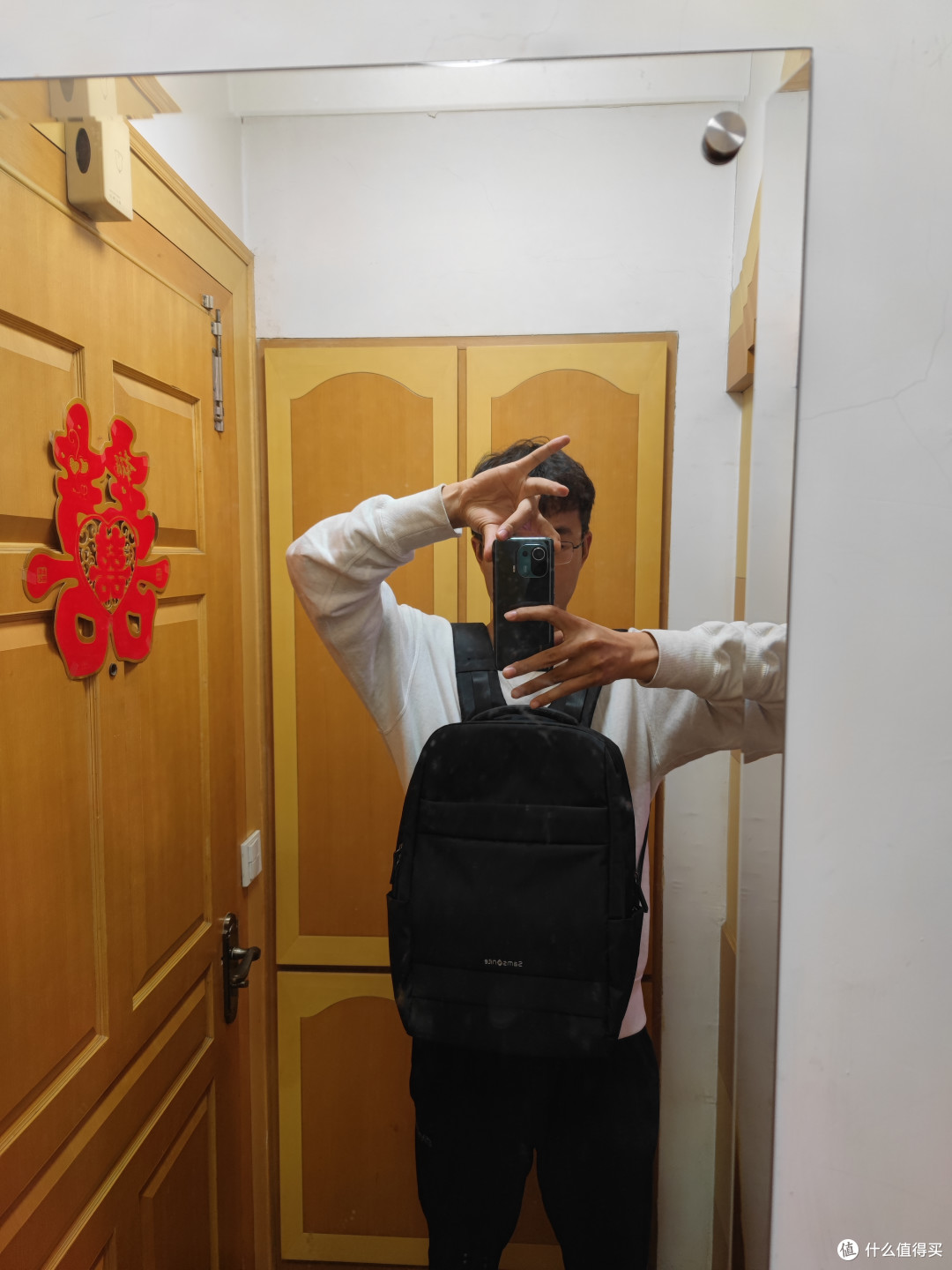 京东备件库八成新:269的TX5新秀丽双肩包开箱