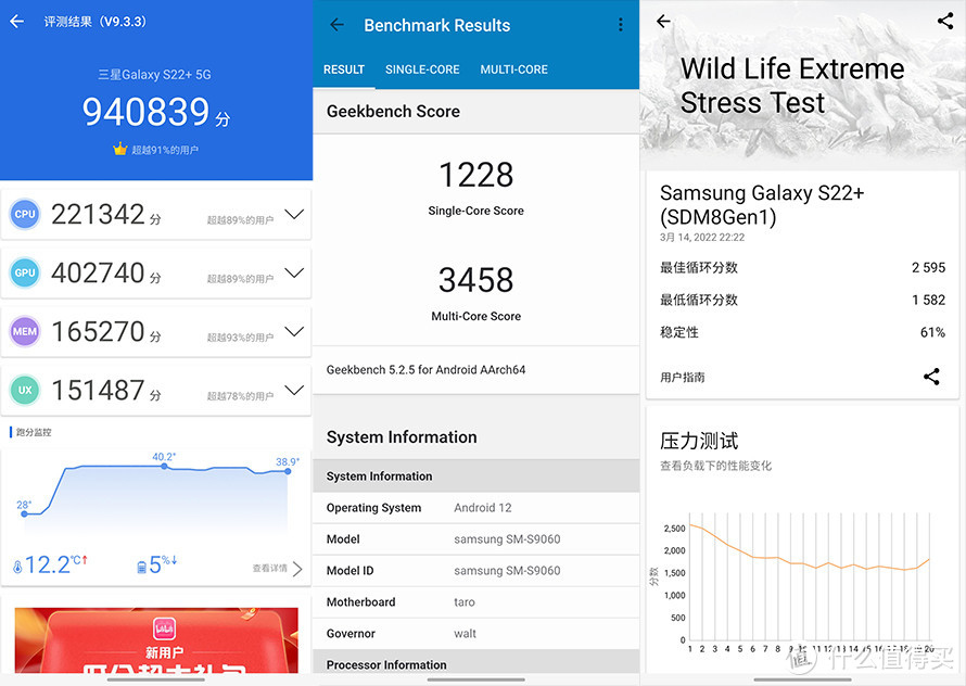 三星Galaxy S22+评测：可变高刷直屏兼顾续航打造全新水桶旗舰