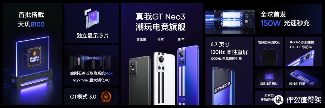 真我GT Neo3:温控型游戏选手，双芯快充跑起来！