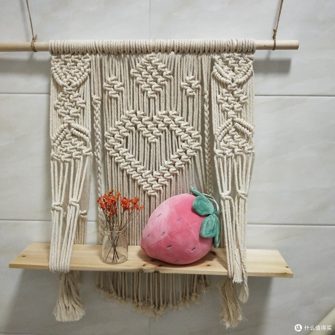 手工编织波西米亚北欧挂毯装饰ins卧室挂布床头墙面置物架