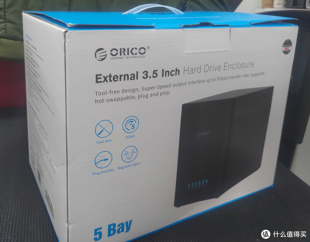 Orico五盘位硬盘盒开箱