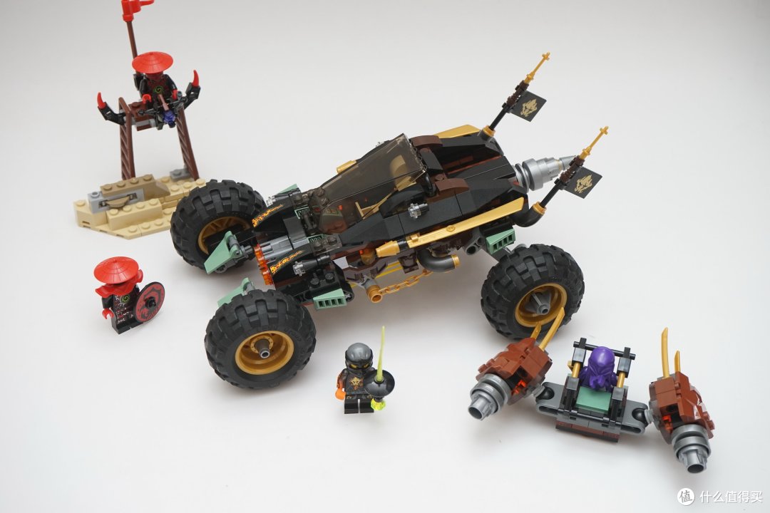 老乐高,新搭建:70589幻影忍者六连发越野战车