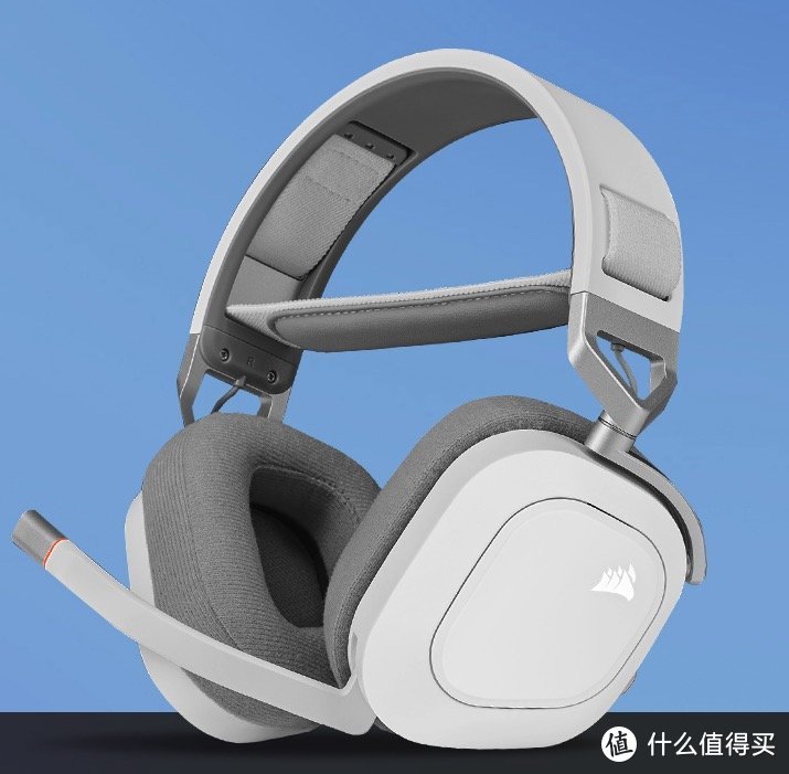 美商海盗船发布 HS80 RGB 无线游戏耳机 白色版，20小时续航，支持杜比音效