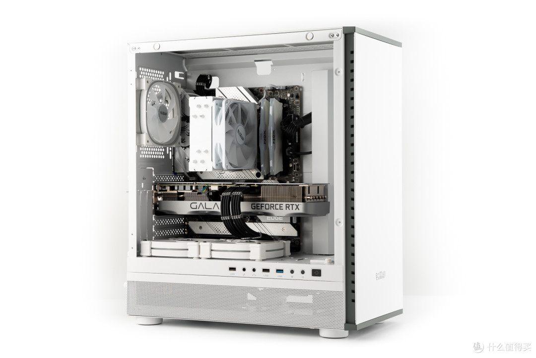 简单的白色风冷主机,超频三 ie200 装机展示_机箱_什么值得买