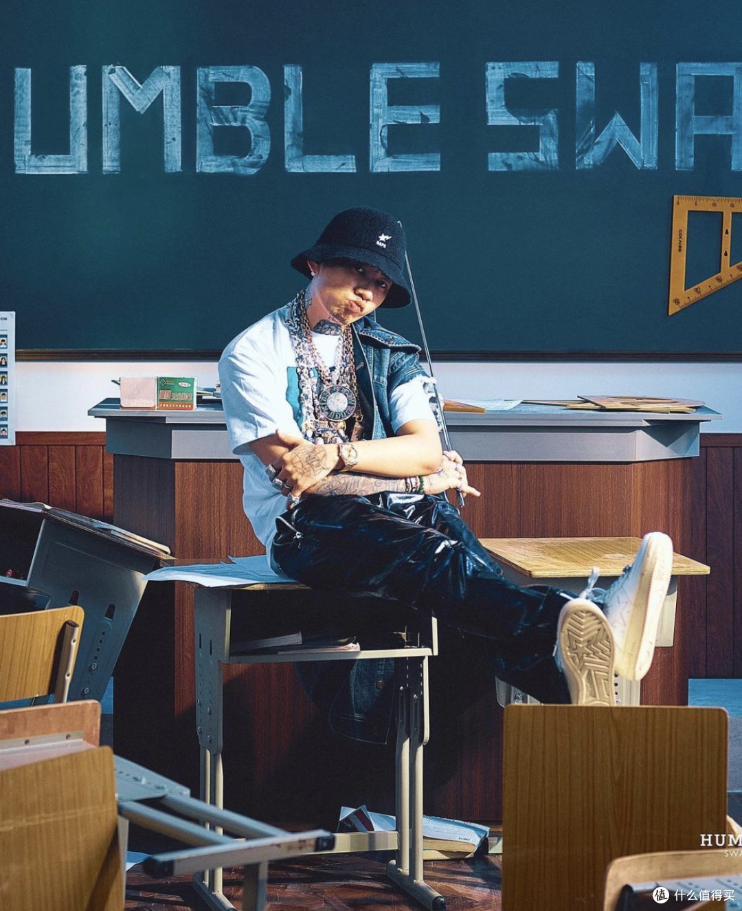 纯欲天花板的rapstar男友随便一件衣服都过万马思唯的afgk还是国潮之