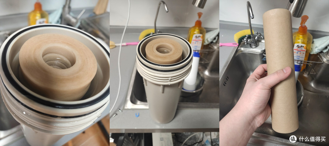 5更换净水器ro膜"相关图片)1.更换大胖pp棉首先关闭