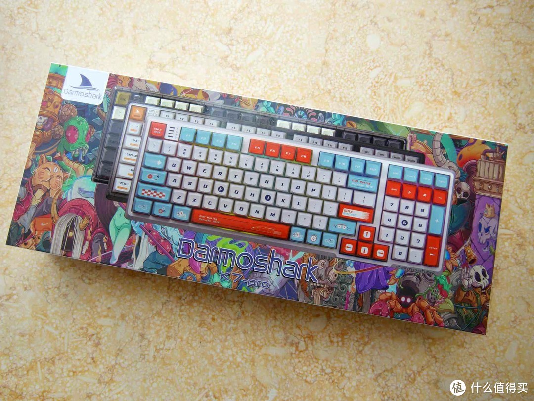 颜值即正义——达摩鲨K7 pro三模机械键盘赛车版