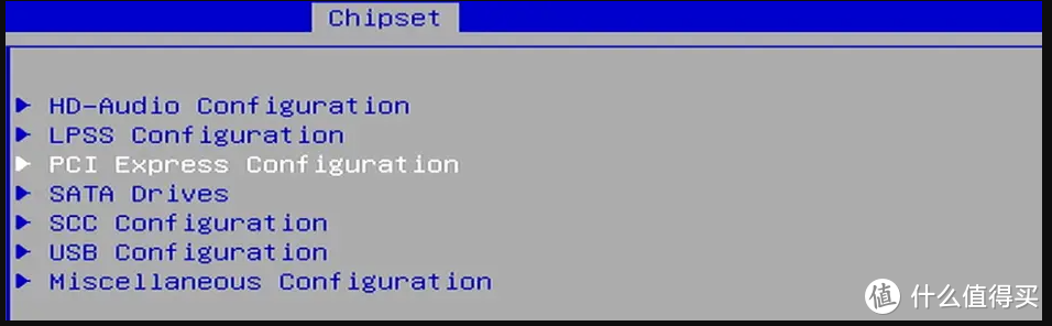 设置PCIE动态电源管理：Chipset中South Cluster Configuration中PCI Express Configuration中PCI Express Root Port 1中ASPM设置为Disabled；然后其他的PCI Express Root Port 2到5也一样设置ASPM为Disabled