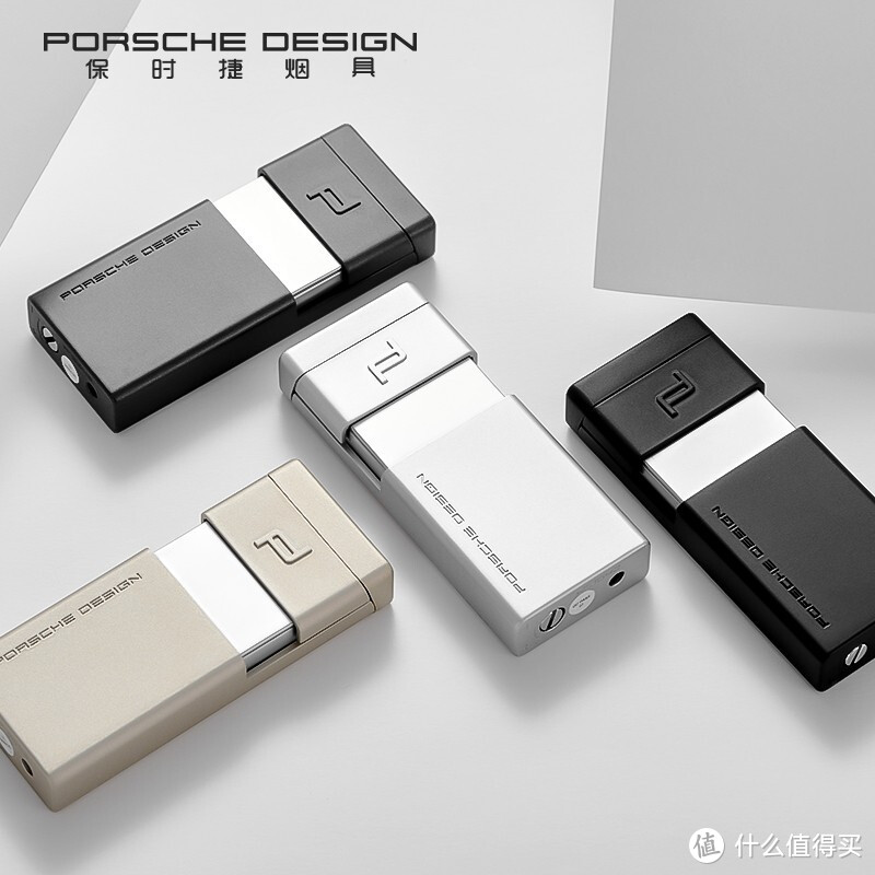 PORSCHE DESIGN保时捷打火机 高档充气防风打火机蓝焰直喷点烟器男士男友父亲生日节日礼物