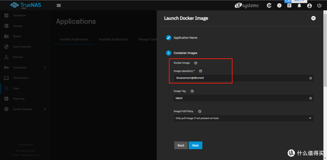 Truenas Scale docker安装应用（qbittorrent、jellyfin）_软件应用_什么值得买