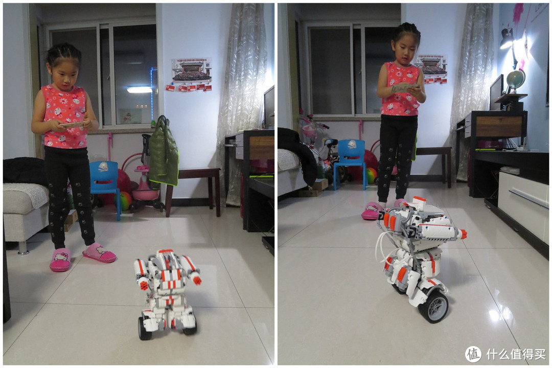 拼装和控制米兔积木机器人增加孩子空间能力和逻辑思维能力