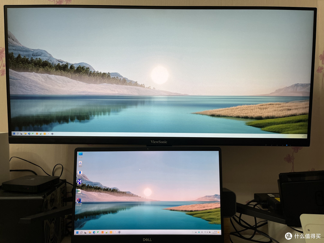 二手千元34寸带鱼屏显示器优派vx3418hd