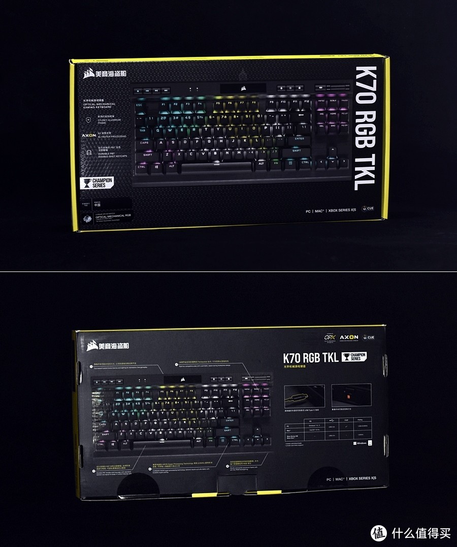 指尖按压更纯粹 美商海盗船 CORSAIR K70 RGB TKL OPX光学机械键盘 体验分享