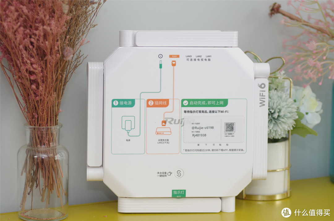 千兆光纤最佳伴侣，免配置易上手，锐捷大白 WiFi6路由器评测