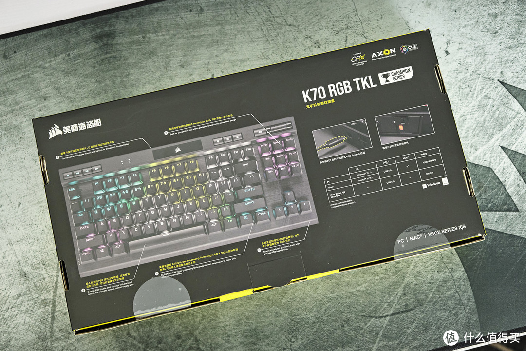 硬核电竞唯快不破，美商海盗船K70 RGB TKL OPX光轴机械键盘开箱