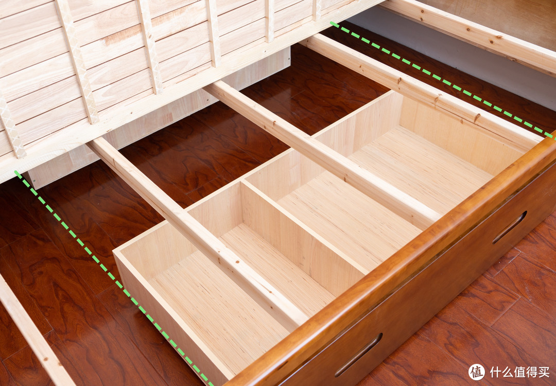 真的能省下床头柜，景山百岁021中式实木床体验