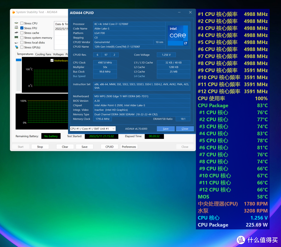 三款千元级一体式AIO 360水冷大比拼横测，压得住接近300W的12700KF吗？