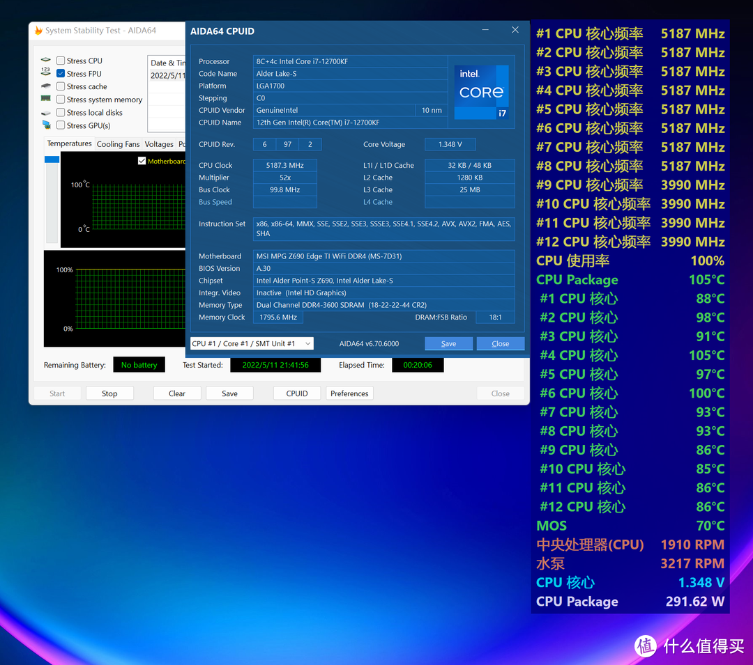 三款千元级一体式AIO 360水冷大比拼横测，压得住接近300W的12700KF吗？