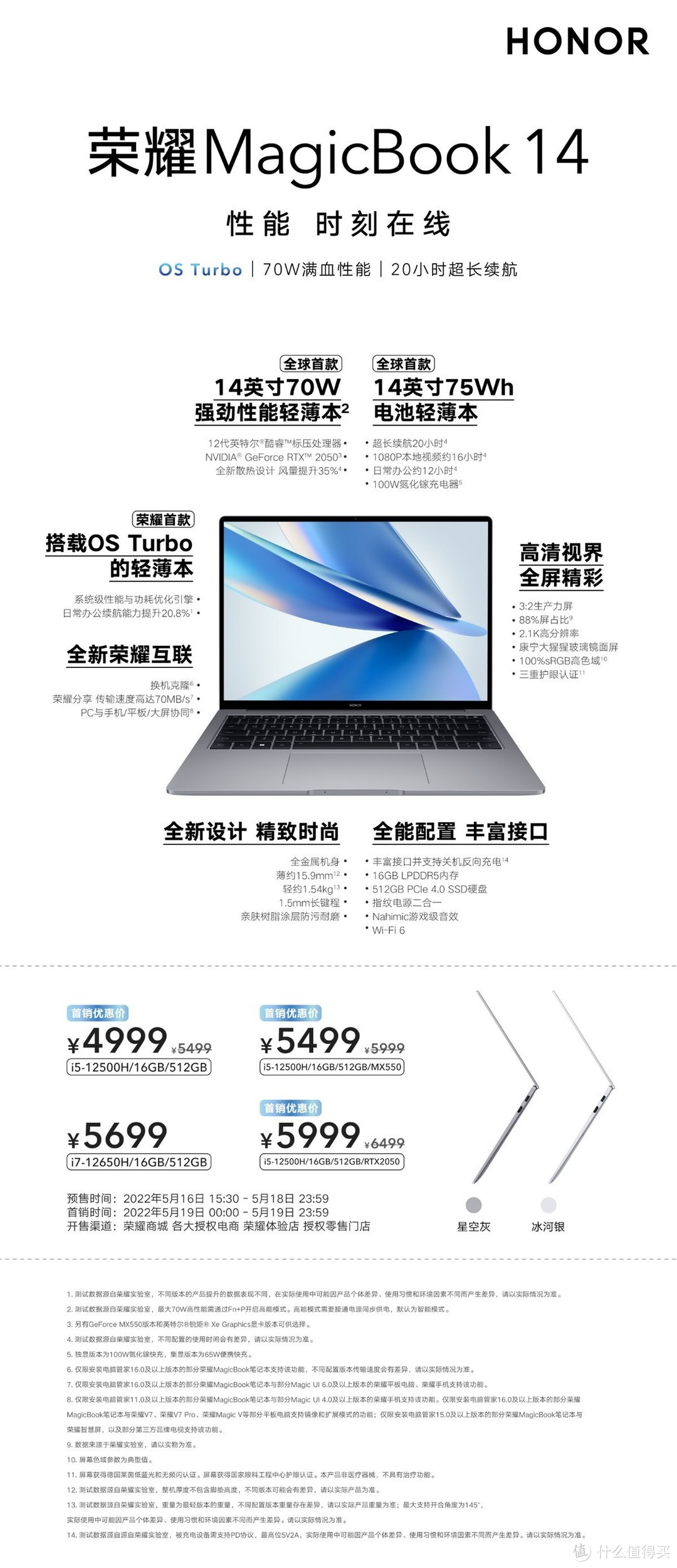 荣耀笔记本首次搭载OS Turbo技术，全新MagicBook 14性能时刻在线