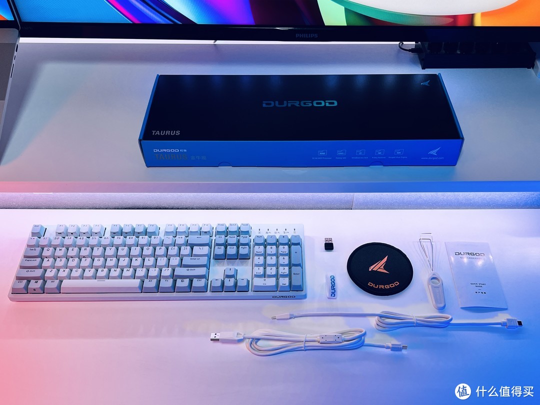 杜伽K310W三模键盘评测：浅雾蓝也太好看了吧？