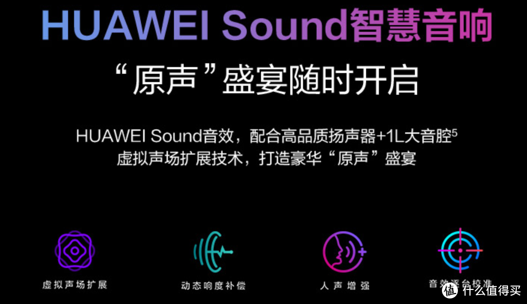 华为电视的智慧音响系统是真的不错，继承了华为一以贯之的高品质音质