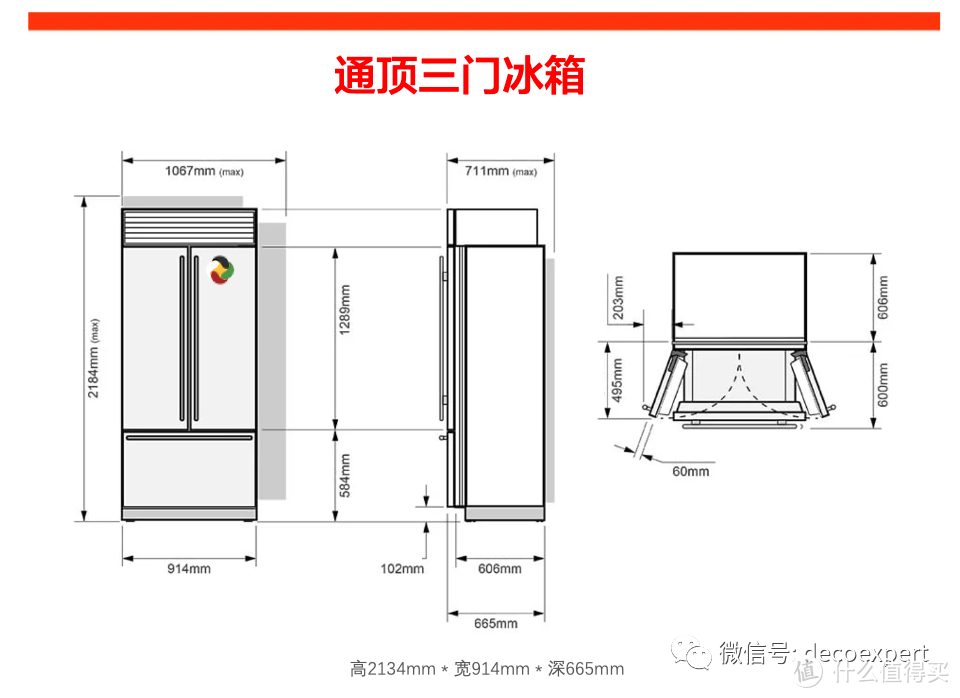 冰箱的尺寸汇总合集，反手一个收藏！