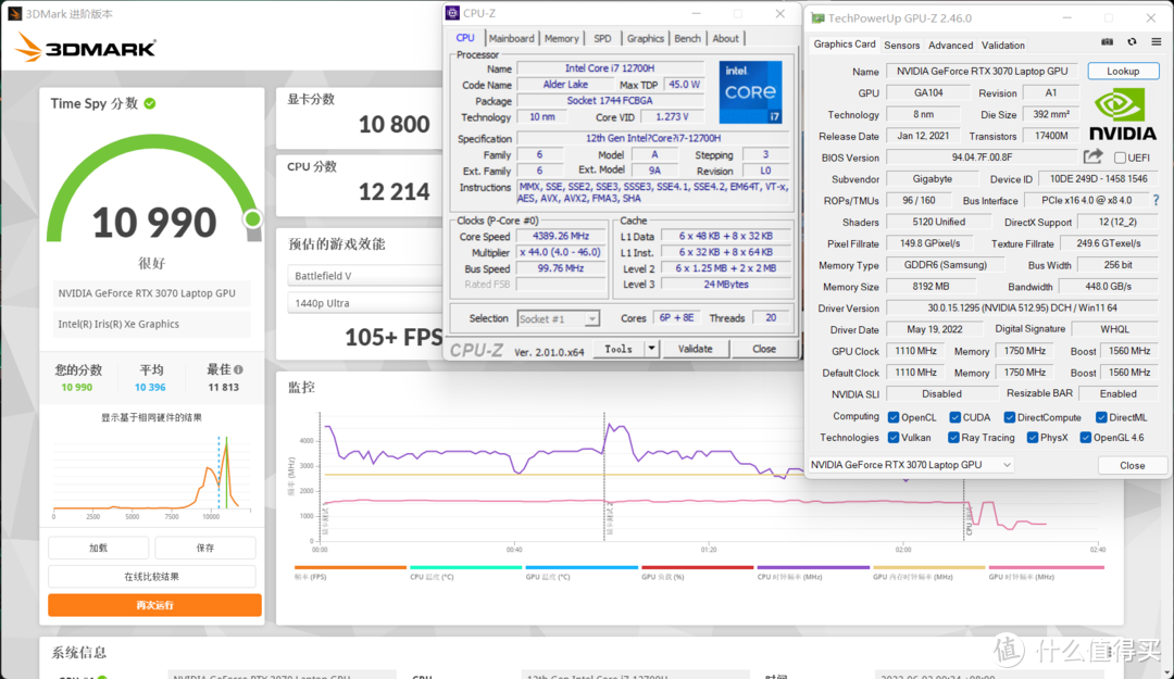 i7-12700H+RTX 3070超强游戏组合，技嘉AORUS 5 SE4游戏本拆解评测