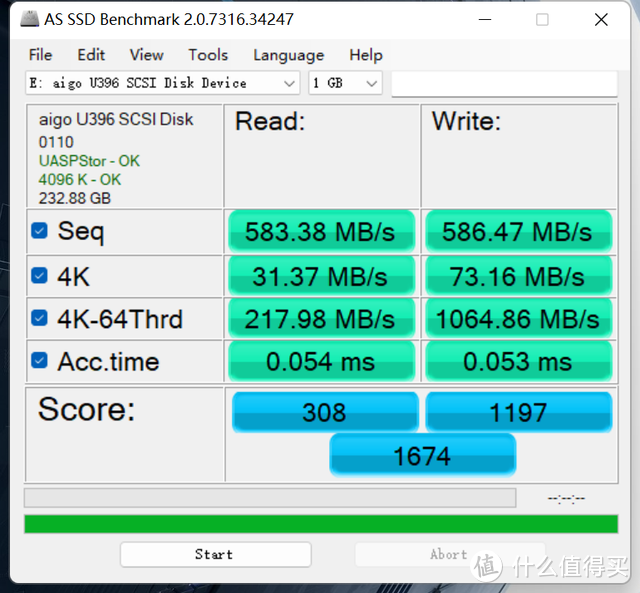 市售最快的固态U盘，速度达到每秒600M！aigo U396试玩