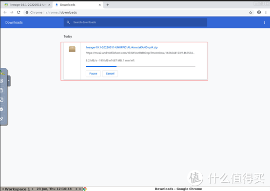 如何通过谷歌chrome浏览器下载LineageOS19 (Android 12L)最新镜像软件包[ 应用推荐]