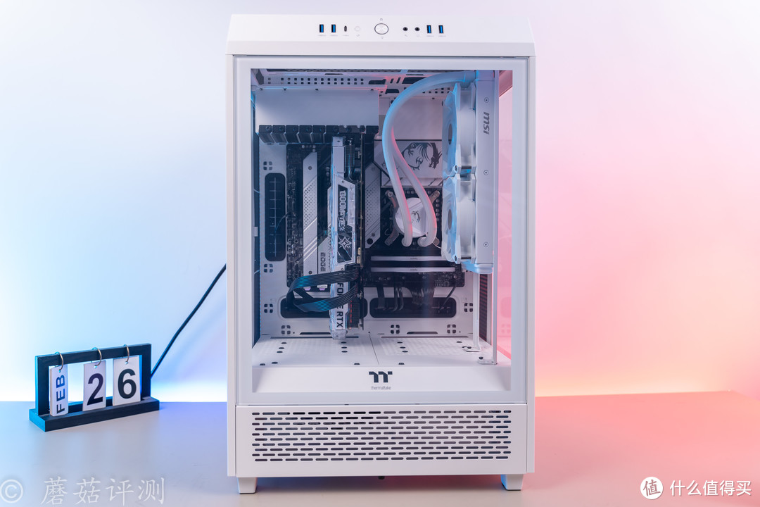 三面侧透，打造桌面“全景房”、Tt（Thermaltake）透视The Tower 500白色国际版机箱 评测