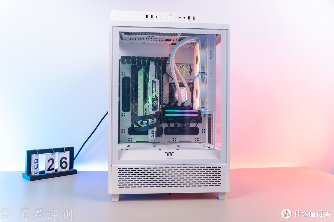 三面侧透，打造桌面“全景房”、Tt（Thermaltake）透视The Tower 500白色国际版机箱 评测