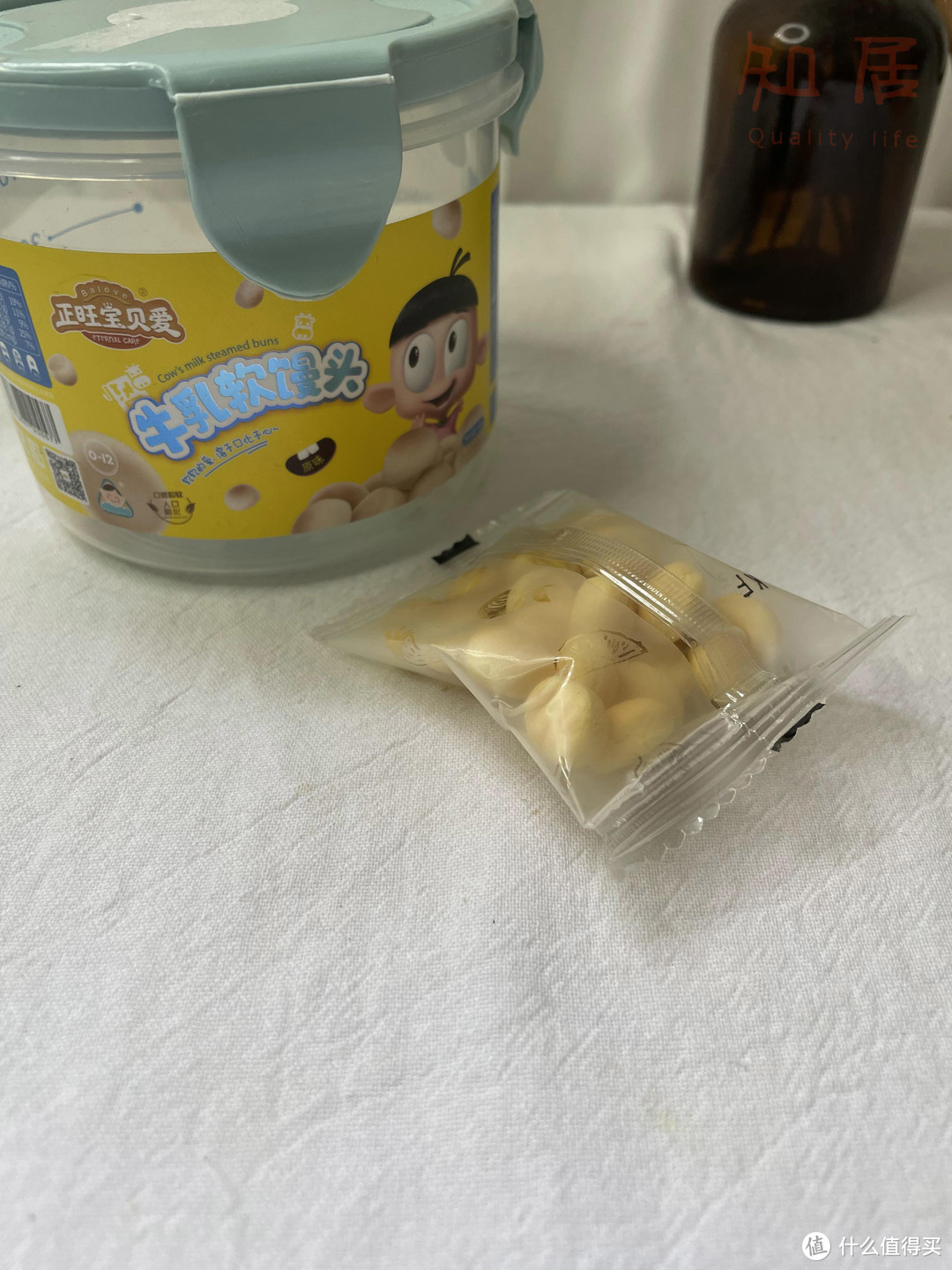 软糯绵密，一口一个，宝宝的解馋小零食：正旺宝贝爱 牛乳小馒头 