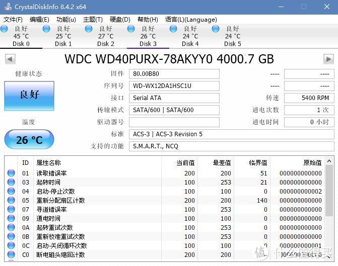 性价比高的垂直硬盘 入手西数紫盘4TB 