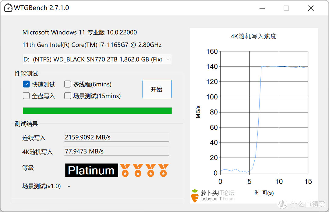 奥睿科首款红板USB4.0硬盘盒抢先使用，打造低成本的极速传输介质：WD BLACK SN770 2TB测速体验如何？