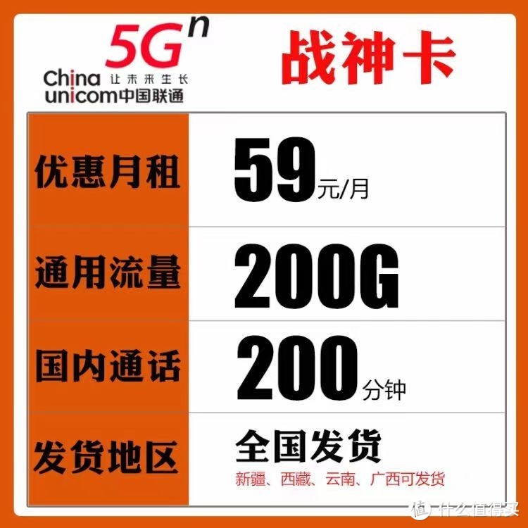 中国联通彻底爆发了，200G通用流量+200分钟通话+59元/月，降费提速惠民意
