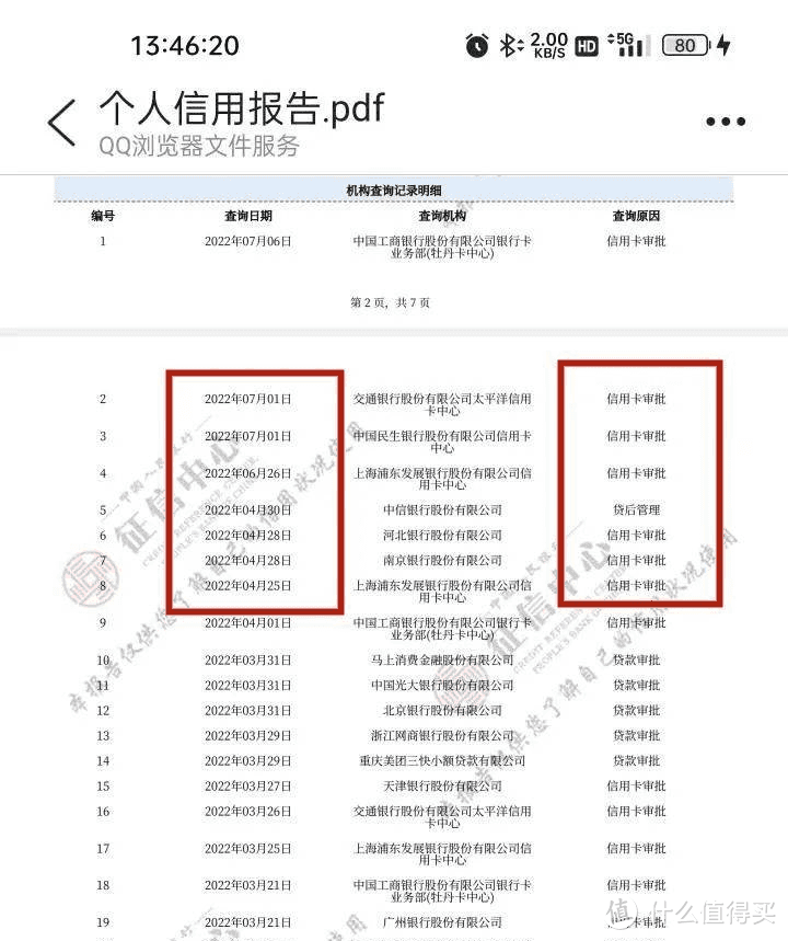 2022年征信报告图片