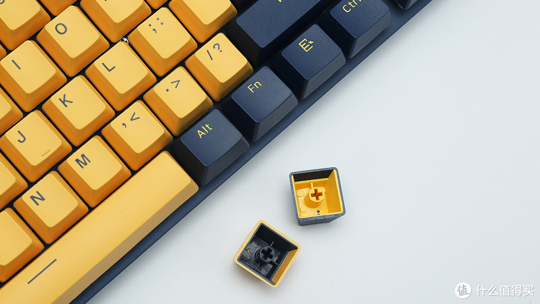 雷柏V500PRO蔚蓝黄潮机械键盘