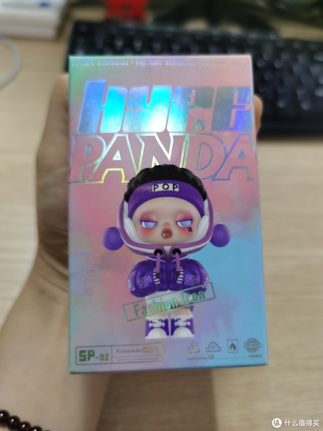 泡泡玛特 SKULLPANDA熊喵热潮系列盲盒：粉色宣言到手晒