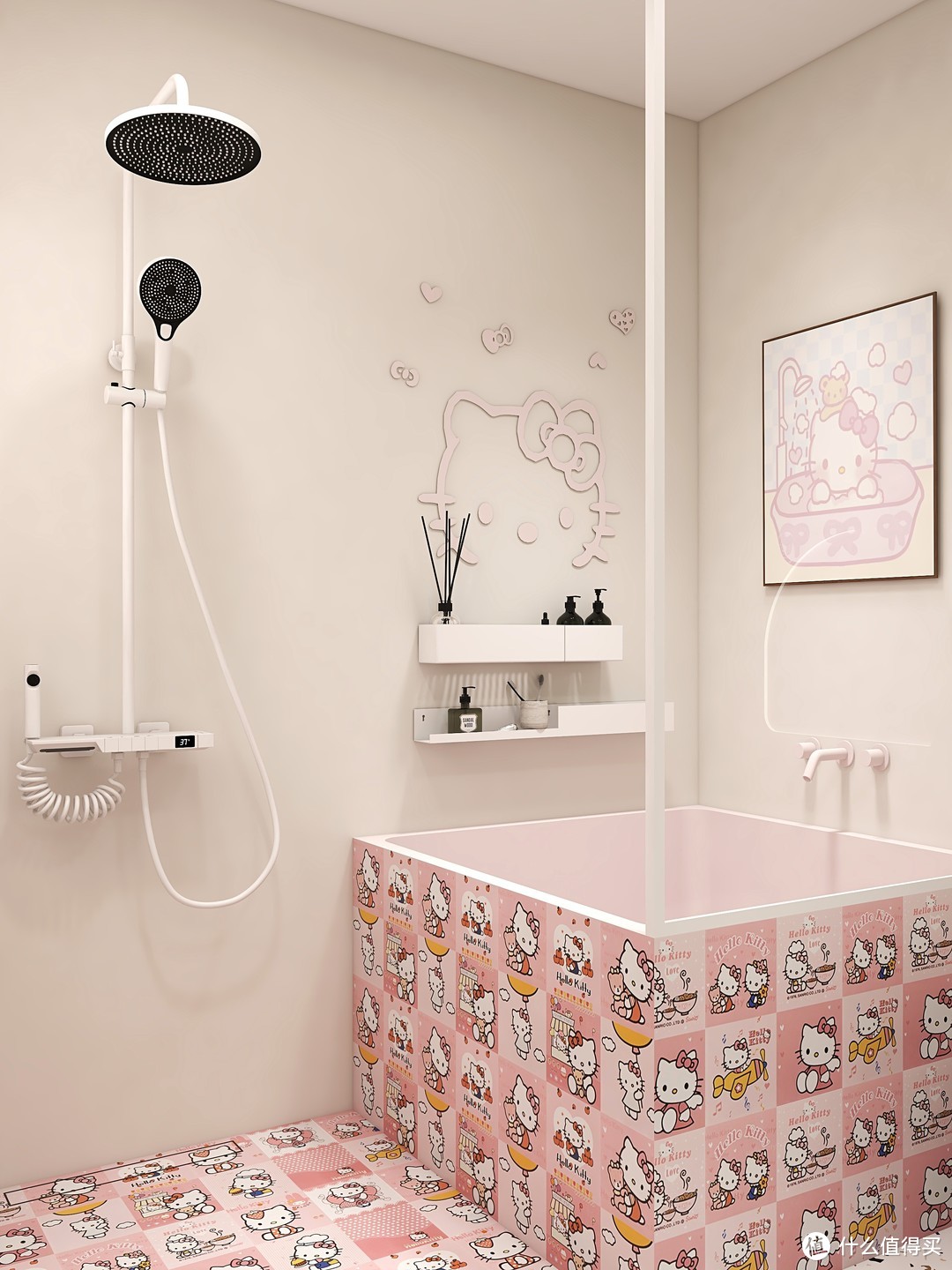 helloKitty浴室|这是仙女🧚‍♀️才能上的厕所吧！！