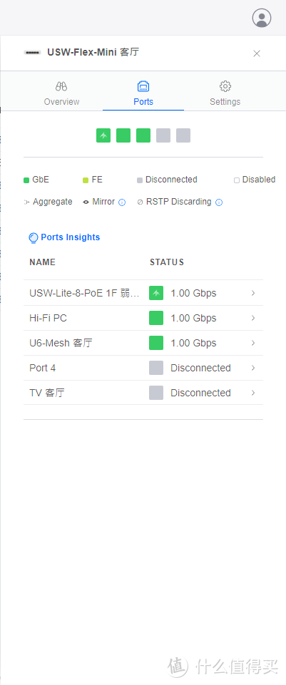 USW-Flex-Mini 客厅 Ports