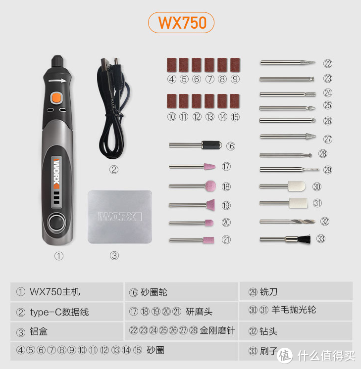 小体积的电动工具 威克士wx750迷你切割雕刻电磨机