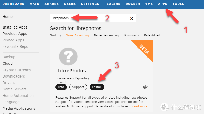 Unraid搭建，LibrePhotos照片管理服务