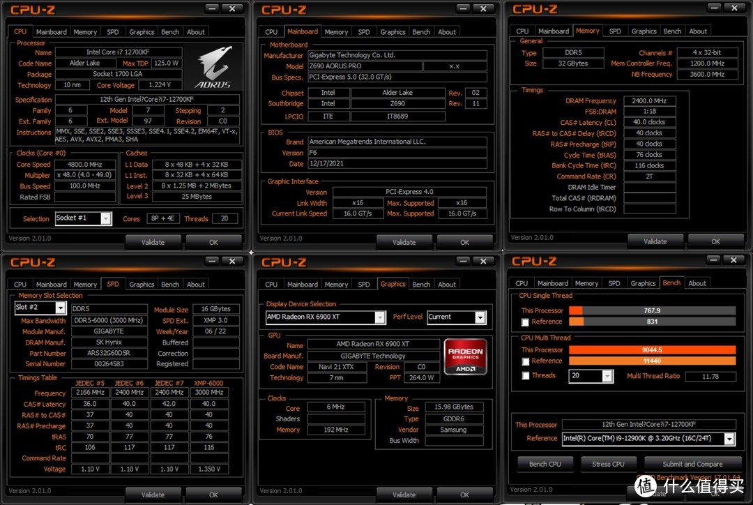 i7-12700KF默认频率下