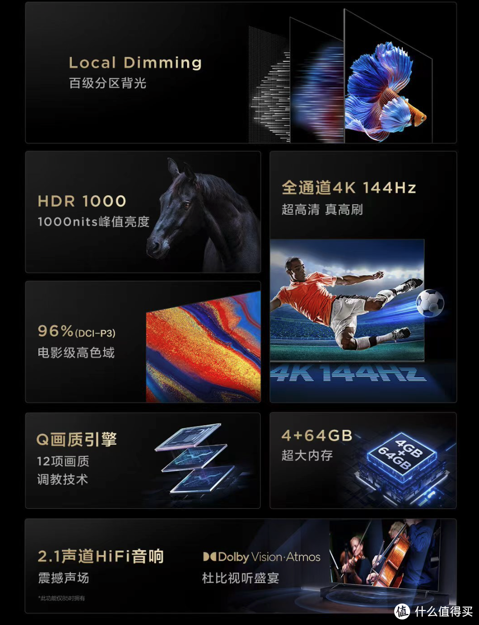 TCL T7G真高刷电视II发布：144Hz+百级分区+1000nits峰值亮度