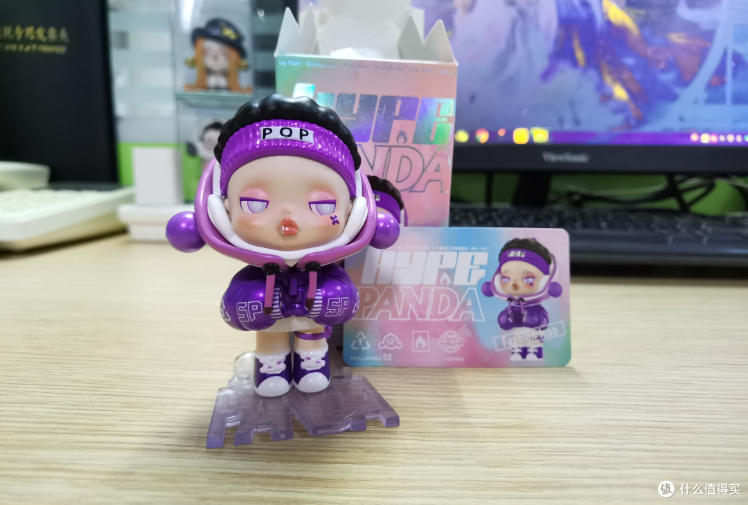泡泡玛特 skullpanda熊喵热潮系列盲盒:混搭范本和紫酷酷