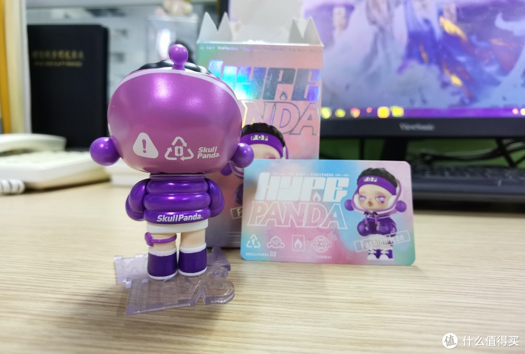 泡泡玛特 SKULLPANDA熊喵热潮系列盲盒：混搭范本和紫酷酷