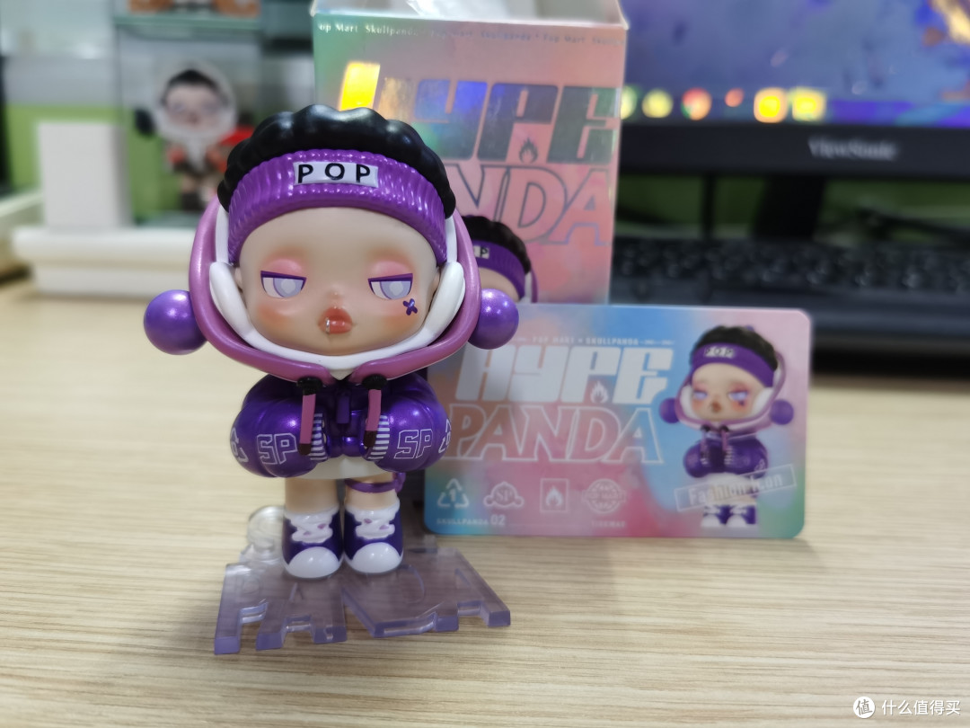 泡泡玛特 skullpanda熊喵热潮系列盲盒:混搭范本和紫酷酷