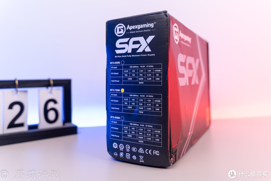 体积小巧，安静高效、艾湃电竞SFX-750M金牌全模组SFX小电源 评测